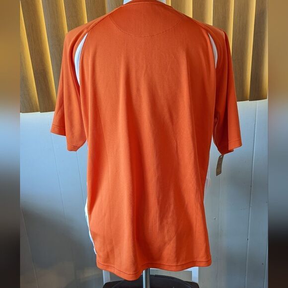BAW Athletic Wear Cool Tek Soul Grown Tee Shirt - Orange - Large - Picture 2 of 5